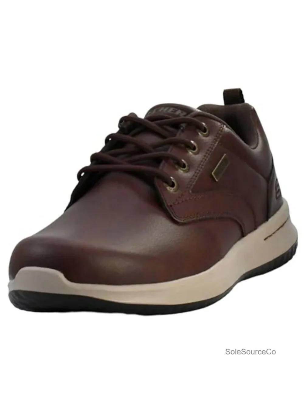 Men's Leather Waterproof Oxford Shoes - Pull-On Casual